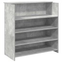  Resepsjonspult betonggrå 100x50x103,5 cm konstruert tre