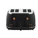 Witt Premium 4 skivers Brødrister Tre Svart