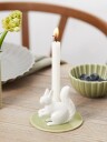 Dottir Sweet Stories lysestake ekorn h6,7 cm wasabi