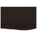 vidaXL Vegghylle m?rkegr? 60x40x2 cm behandlet heltre eik