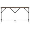  Konsollbord brun eik 140x23x75 cm konstruert tre 8721012195585