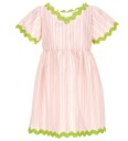 Moschino Kjole   Rosa Stripet/Neongrønn   Moschino   8 år 128   Kjole