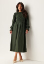 Bubbleroom Structure Long Sleeve Midi Dress