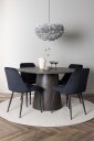 Venture Home   Spisegruppe Lanzo med 4 stk stoler Night   Svart