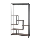 Plantestativ i metall med 6 hyller 180 cm – Rustikk brun