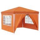  Pop up Festtelt Oransje 288 x 288 x 245 cm Oxford Stoff