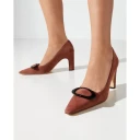 Manolo Blahnik Dame Sko Brun 40 EU,