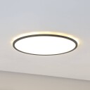 TK Lighting Aqua LED panel Ø 50 cm svart metall/plast CCT dimbar