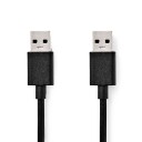 Nedis USB 3.2 Gen 1 USB-A Kabel 2m 5 Gbps Sort