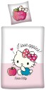 Licens Junior sengetøy 100x140 cm Hello Kitty sengesett 2 i 1 design 100% bomull