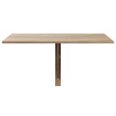 vidaXL Skrivebord med Skuff og Skap Eik 100x40x73 cm
