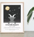 Kids by Friis Plakat   Stjernetegn   Steinbukken   Kids by Friis   OneSize   Plakat   Flerfarget