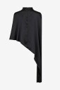 co’couture - Blondebluse IdunCC Turtle Cape Blouse - Svart