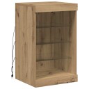 Sideboard med LED lamper i Artisan Eik 41x37x67 cm