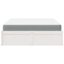  Seng med madrass hvit 160x200 cm heltre furu 8721102668272