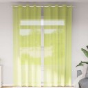  Voilegardiner med grommets 2 stk eplegrønn 140x300 cm 8721158550743