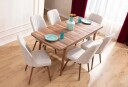 Extendable Dining Table & Chairs Set (7 Pieces) Homitis -