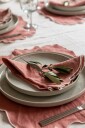 Decotique Gia Spisebrikke 35x45 cm 2 pk Dusty Pink / Hvit