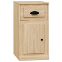vidaXL Sideskap med skuff sonoma eik 40x50x75 cm konstruert tre