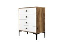Ameias Kommode 76x90,7 cm Brun/Hvit   Hanah Home