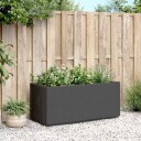 Plantekasse mørkegrå 80x36x35 cm PP
