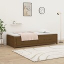 vidaXL Dagseng honningbrun 90x190 cm 3FT Single heltre furu