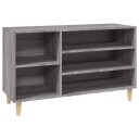 vidaXL Skoskap gr? sonoma 102x36x60 cm konstruert tre