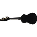 Fender Venice Soprano Ukulele Walnut Fingerboard, Black