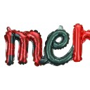 Partydeco Folieballong Merry Christmas FB311