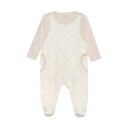 Fixoni Body Ls W.velour Romper Beige 68