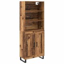 Høyskap Gammelt tre 69,5 x 34 x 180 cm Konstruert tre
