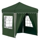  Pop up Festtelt grønn 195 x 195 x 245 cm Oxford Stoff