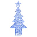  Juletre med 240 LED Blå 180 cm Akryl