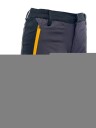 Storhøi Shorts Dame Grå med gul zip L