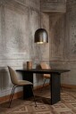Gubi Private Skrivebord 120x60 cm Brown Black Beiset Eik