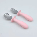 Baby & barn bestikk lys rosa   2pk