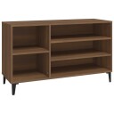 vidaXL Skoskap brun eik 102x36x60 cm konstruert tre