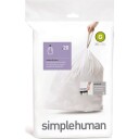 Spesialtilpassede poser, 30 l, kode G, 20 stk., hvite white 30L