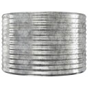 vidaXL Utendørs plantekasse sølv 554x100x68 cm pulverlakkert stål