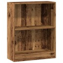 Bokhylle gammelt tre 60x24x76 cm konstruert tre