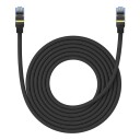 Braided network cable cat.7 Baseus Ethernet RJ45 10Gbps 5m (black)