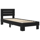  Sengestamme med hodegatt Svart eik 80 x 200 cm Konstruert tre
