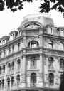 Vienna Baroque Townhouse Black & White Plakat Plakat / 40x50cm