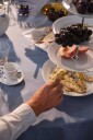 Royal Copenhagen White Fluted kakefat 5 etasjer