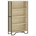  Bokhylle sonoma eik 80x31x137,5 cm konstruert tre