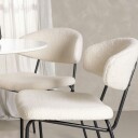 Spisegruppe Venture Home Hamden Ø80 cm med 4 Chico Stoler