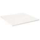  Bordplate hvit 80x80x2,5 cm heltre furu rektangulær 824391
