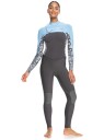 Roxy 4/3mm Swell Series - Chest Zip Wetsuit for Women (Dame 6)