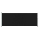 vidaXL Uttrekkbar sidemarkise 180x500 cm svart