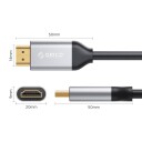 Orico H8Y1 HDMI 2.1 8K 60 Hz HDMI-kabel 3 m – svart